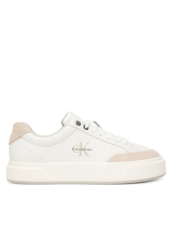 Calvin Klein Calvin Klein Sportcipők Basket Cupsole Laceup Lth Mix YW0YW02023 Fehér