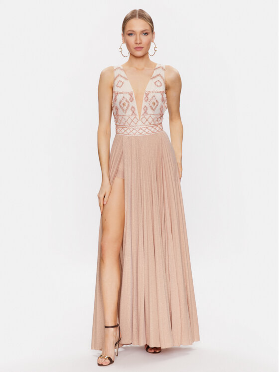 Elisabetta Franchi Elisabetta Franchi Vakarinė suknelė AB-413-32E2 Rožinė Regular Fit