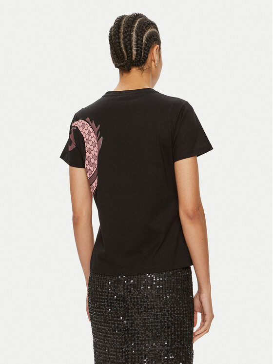 PINKO Pinko T-krekls Quentin 100535 A1QT Melns Regular Fit