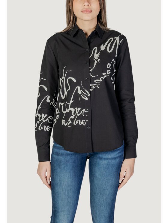 Desigual Desigual Πουκάμισο CAM HERA Μαύρο To Fit