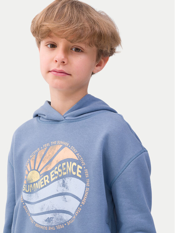 4F 4F Felpa 4FJWSS24TSWSM0935 Blu Regular Fit