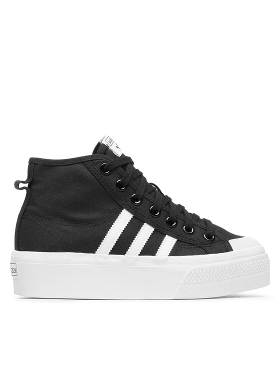 adidas adidas Sneakersy Nizza Platform Mid W FY2783 Černá