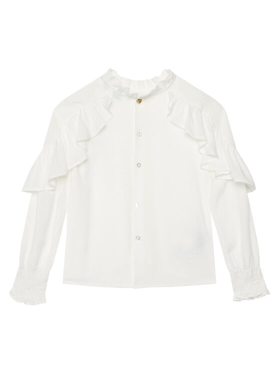 Abel & Lula Abel & Lula Särkpluus 5615 Valge Regular Fit