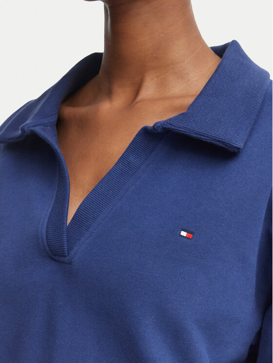 Tommy Hilfiger Tommy Hilfiger Pulóver Rugby UW0UW06629 Kék Relaxed Fit