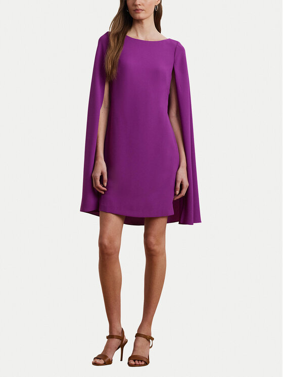 LAUREN RALPH LAUREN LAUREN RALPH LAUREN Koktejlové šaty 2,53855E+11 Fialová Slim Fit