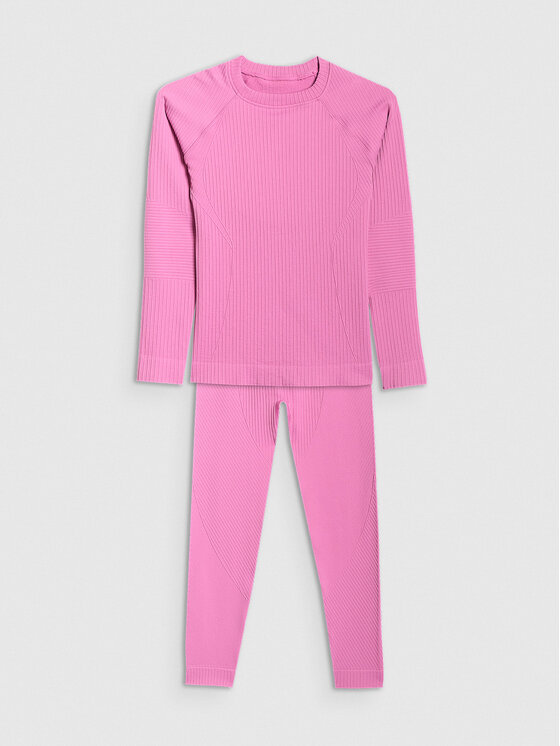 4F 4F Komplet bielizny termoaktywnej SKI UNDERWEAR Różowy