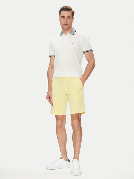 Tommy Hilfiger Tommy Hilfiger Bavlnené šortky Brooklyn MW0MW23563 Žltá Regular Fit