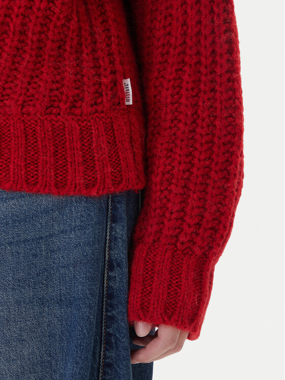 Mustang Mustang Pullover Erin 1017072 Rot Relaxed Fit