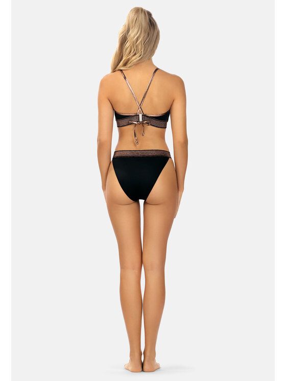 Miss Lou Miss Lou Bikini ML017 Czarny