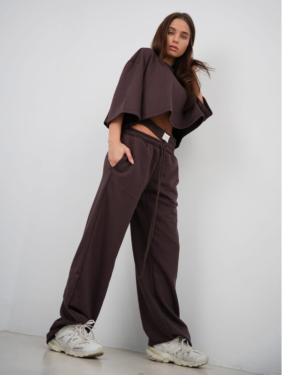 MissDenim MissDenim T-Shirt Crop Top Czarny Oversize
