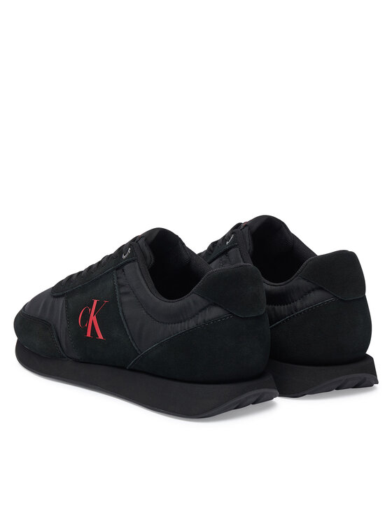 Calvin Klein Calvin Klein Snīkeri Retro Runner Band Lth-Su HM0HM02212 Melns