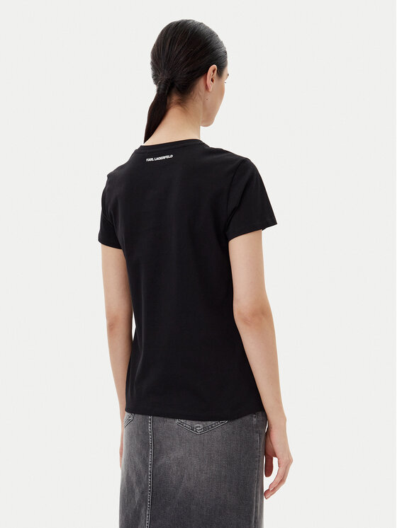 KARL LAGERFELD KARL LAGERFELD T-Shirt A2W17097 Czarny Regular Fit