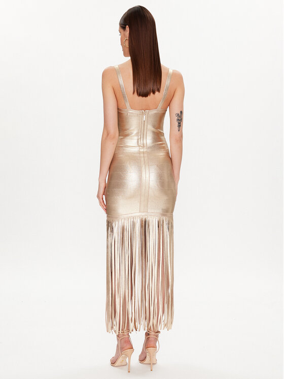 Vestito di maglia Muse 3GGK0D 5036Z Oro Slim Fit