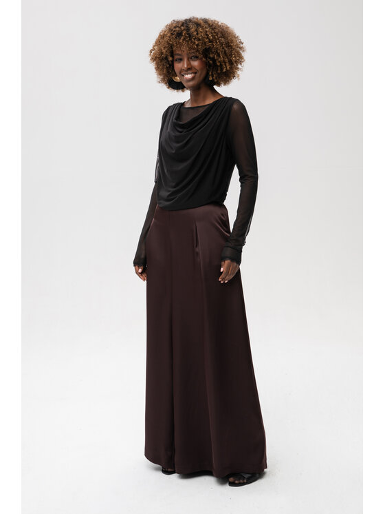 blue shadow blue shadow Bluzka Dorote Czarny Regular Fit