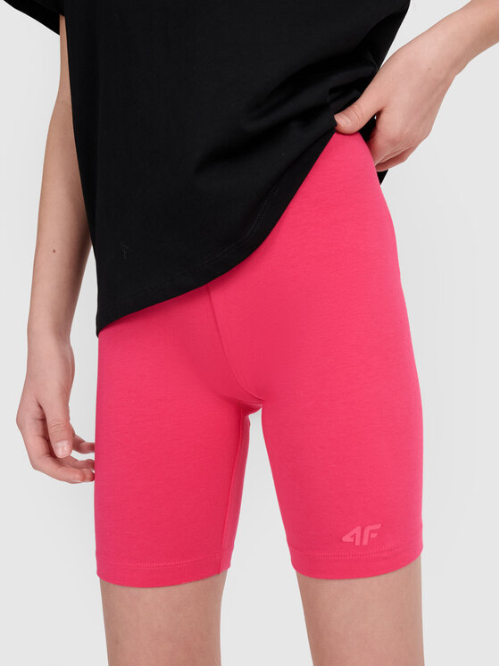 4F 4F Kolarki casual Różowy Slim Fit