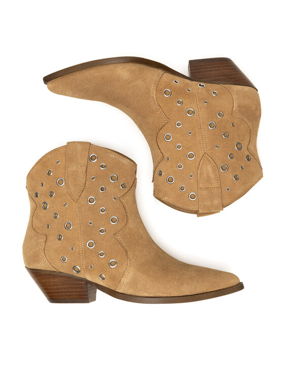 Badura Badura Cizme și botine cowboy ORCHID-V365-C-191-1 Bej