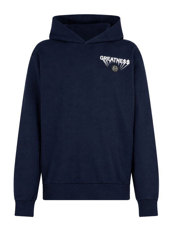 PHILIPP PLEIN PHILIPP PLEIN Mikina 25953 Tmavomodrá Regular Fit