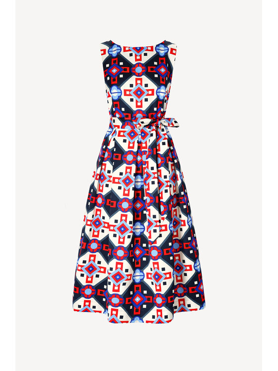 Castellani Castellani Sukienka koktajlowa Scarlett Granatowy Regular Fit
