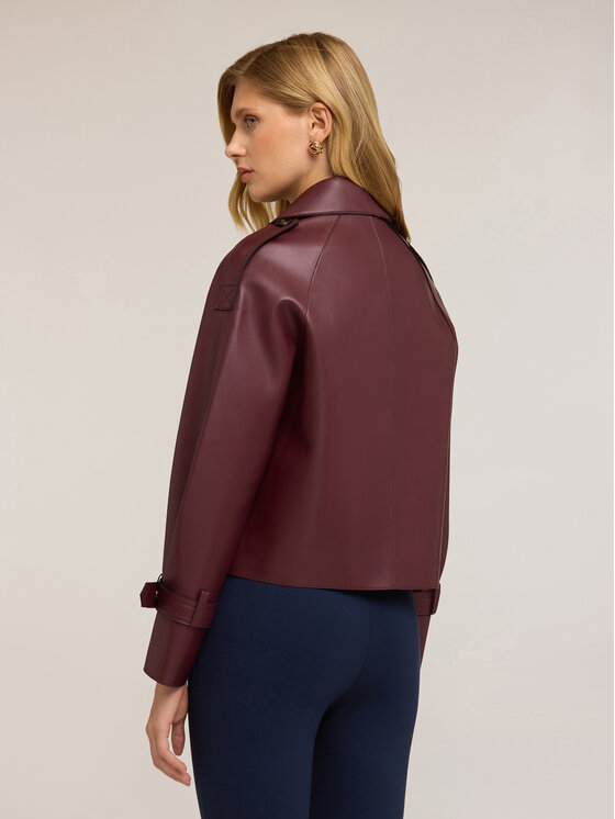 Motivi Motivi Giacca in similpelle R305W100151N036 Bordeaux Regular Fit