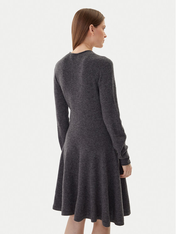Lacoste Lacoste Strickkleid EF4161 Grau Regular Fit