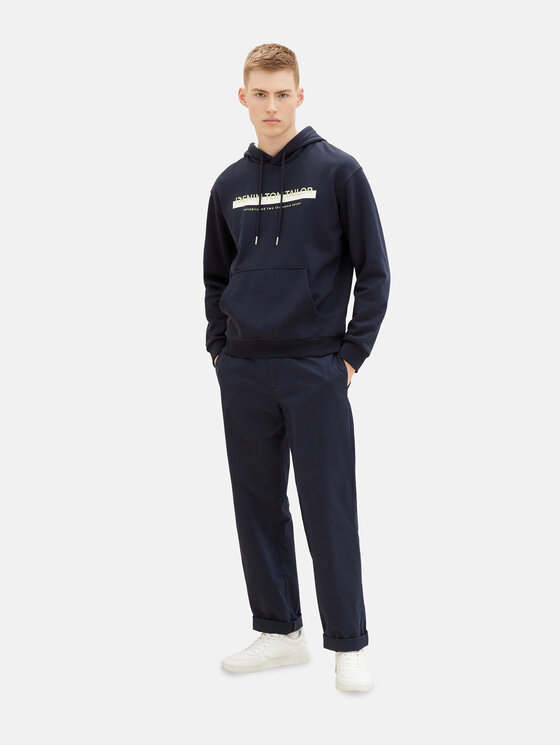 Tom Tailor Denim Tom Tailor Denim Majica dugih rukava 1038755 Tamnoplava Regular Fit