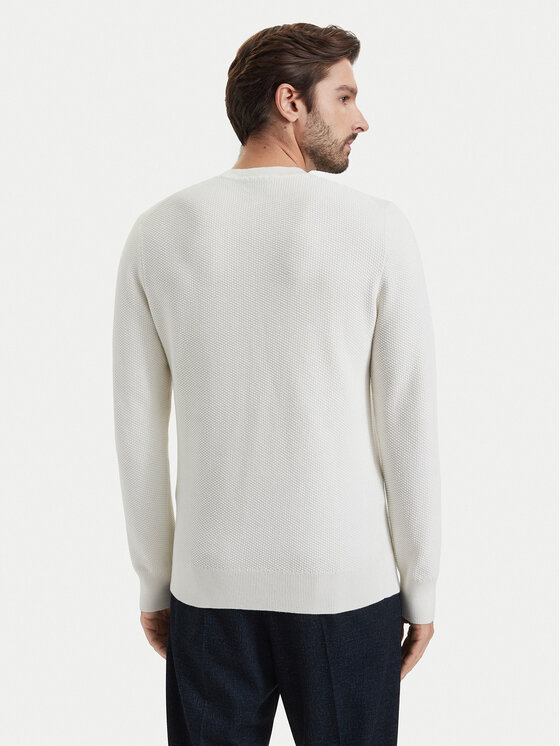 Calvin Klein Calvin Klein Svetr LV04LF304G Krémová Regular Fit