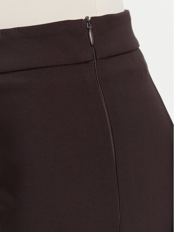 Rinascimento Rinascimento Riidest püksid CFC0130135003 Tumepruun Flare Fit