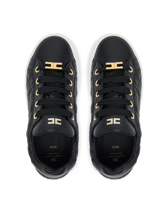 Elisabetta Franchi Elisabetta Franchi Snīkeri Low Cut Lace Up F4-A9E-0357-1251 S Melns