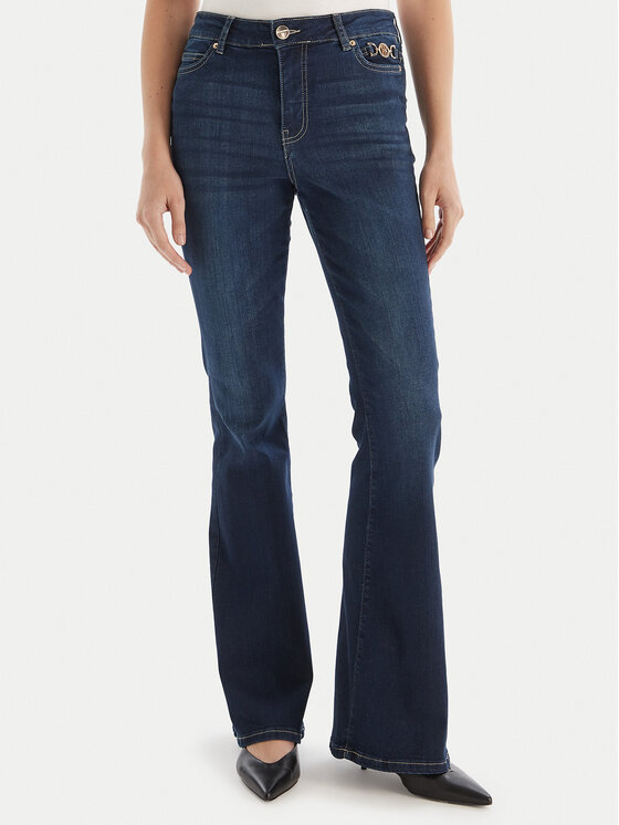 Fracomina Fracomina Farmer FP25WVA012D46093 Sötétkék Bootcut Fit