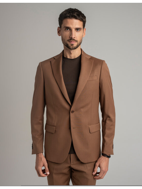 Borgio Męska Marynarka, rozmiar 176/104, Brązowa, monticiano/br