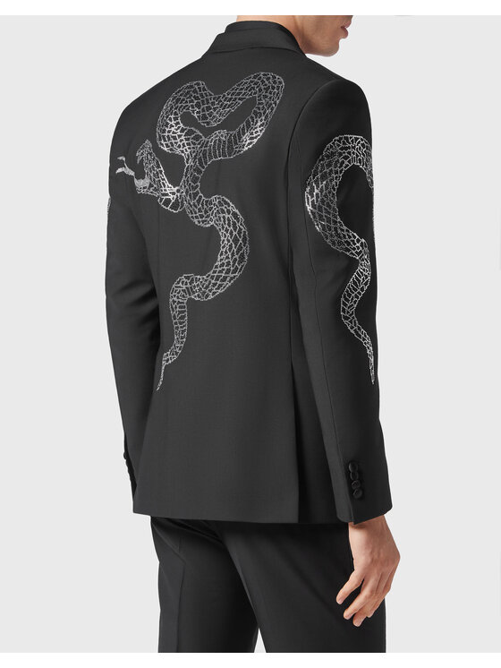 PHILIPP PLEIN PHILIPP PLEIN Marynarka 2283 Czarny Fitted Fit