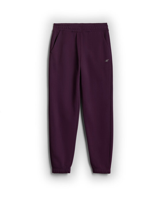 4F 4F Spodnie dresowe basic Fioletowy Regular Fit