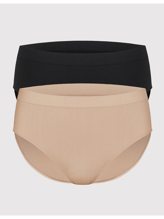 Set da 4 pezzi) Mutandine a va alta senza cucure da donna in