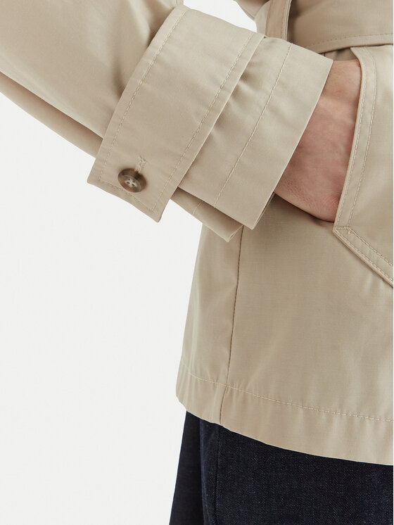 Calvin Klein Calvin Klein Trench LV044B540G Bej Regular Fit