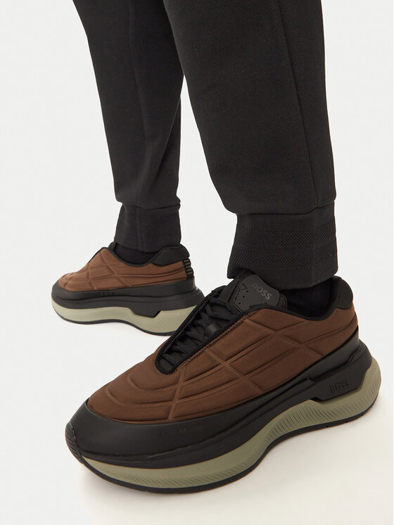 BOSS Boss Jogginghose Hadiko Mirror 50523447 Schwarz Regular Fit