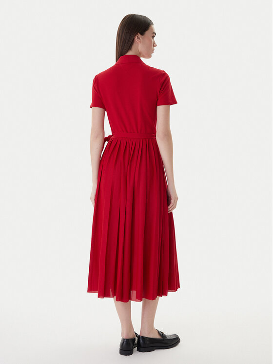 Tommy Hilfiger Tommy Hilfiger Ежедневна рокля 1985 WW0WW45733 Червен Regular Fit