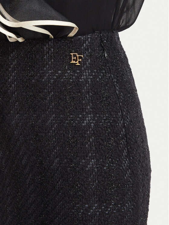 Elisabetta Franchi Elisabetta Franchi Pliiatsseelik GO-232-67E2-V440 Must Regular Fit
