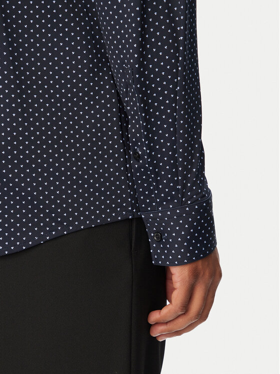 HUGO HUGO Риза Kenno 50566332 Тъмносин Slim Fit