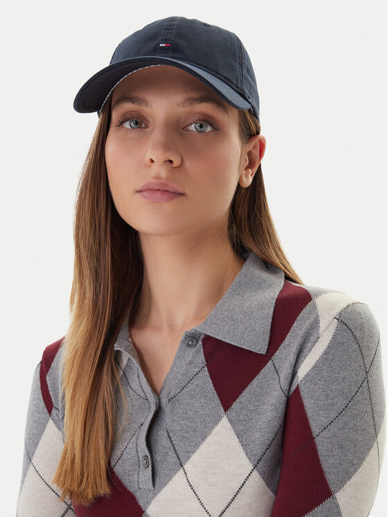 Tommy Hilfiger Tommy Hilfiger Nokamüts Essential Flag Soft Cap AW0AW17632 Tumesinine