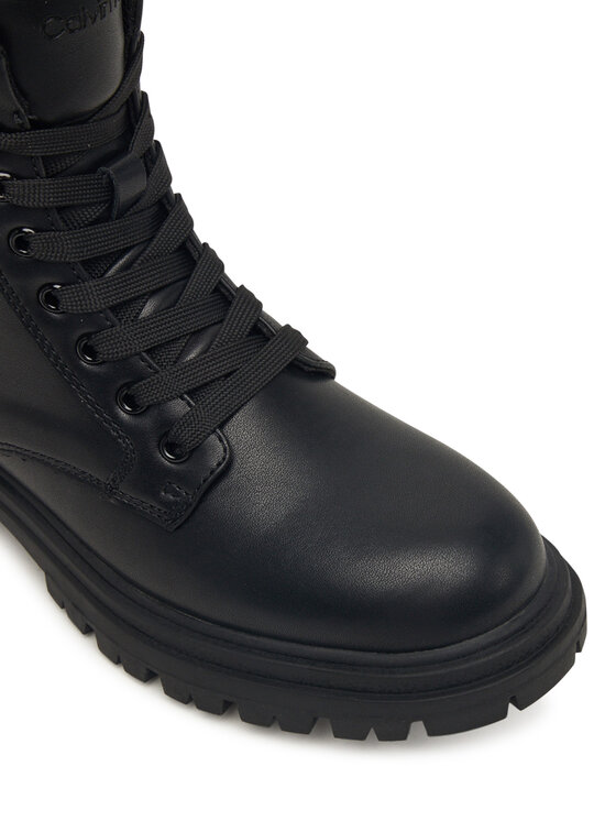 Calvin Klein Calvin Klein Trapper stila apavi Lace Up Bootie V3A5-83120-1464 D Melns