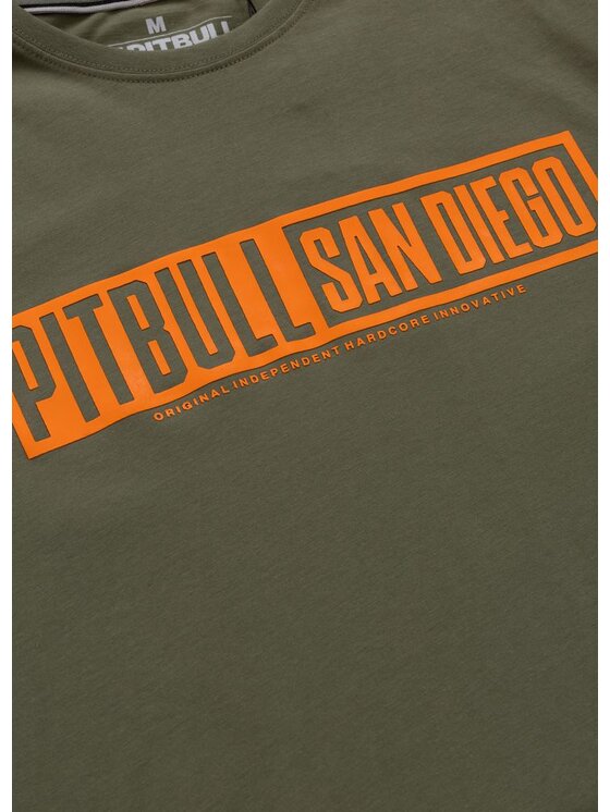 PITBULL PITBULL T-Shirt EIGHTY NINE DOG Zielony Regular Fit