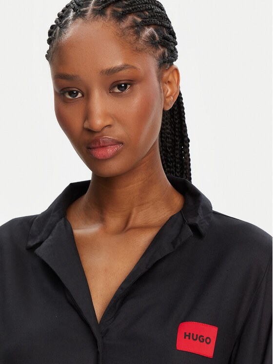 HUGO HUGO Pidžama Elle 50531526 Melns Relaxed Fit