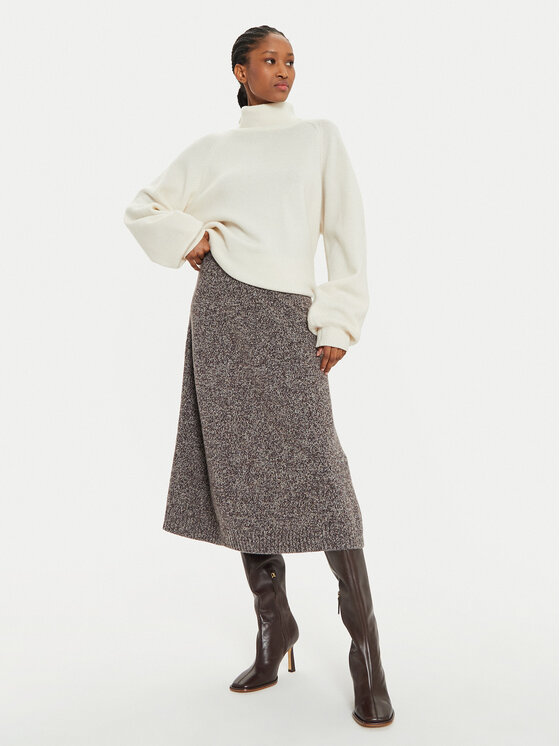 Weekend Max Mara Weekend Max Mara Trapezförmiger Rock Piega 2425306012 Braun Regular Fit