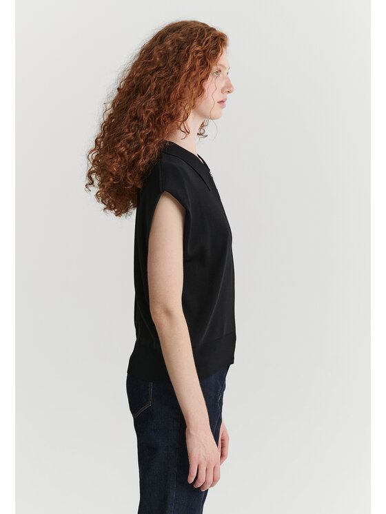 TATUUM TATUUM Kamizelka LASI Czarny Loose Fit