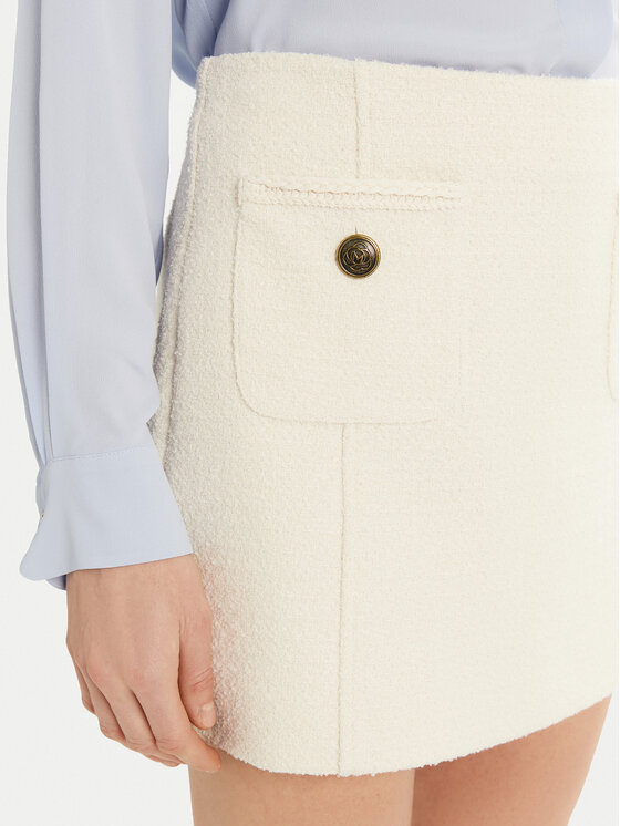 Marella Marella Minigonna Dancing 2513101044 Bianco Regular Fit