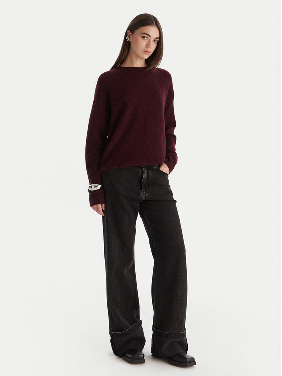 Patrizia Pepe Patrizia Pepe Pulover 2K0326/K293-M536 Bordo rdeča Regular Fit