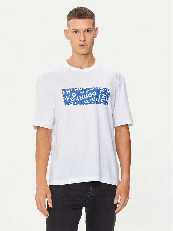 HUGO Hugo T-shirt Nalayo 50515203 Bijela Regular Fit
