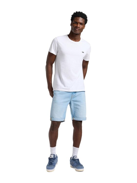 Lee Lee Szorty jeansowe 112363932 Niebieski Regular Fit