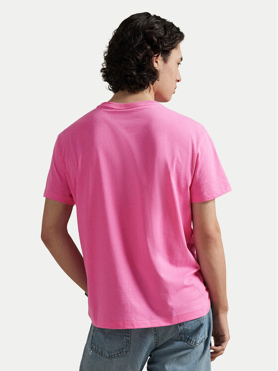 Polo Ralph Lauren Polo Ralph Lauren Тишърт 710671438511 Розов Custom Slim Fit