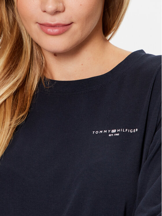 Tommy Hilfiger Tommy Hilfiger Majica Mini Corp Logo WW0WW39784 Tamnoplava Relaxed Fit